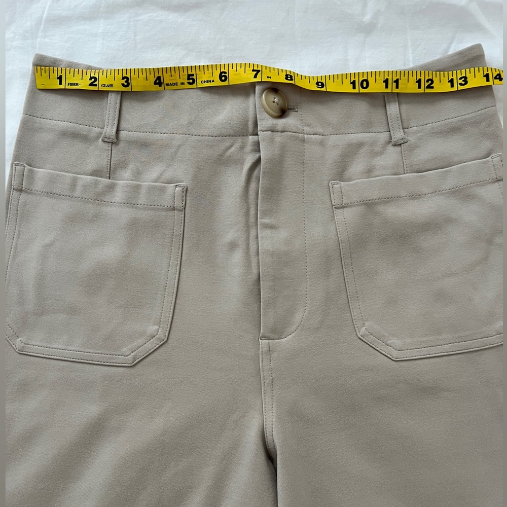 Jones New York cream wideโ leg pants in size 8 - Picture 7 of 9